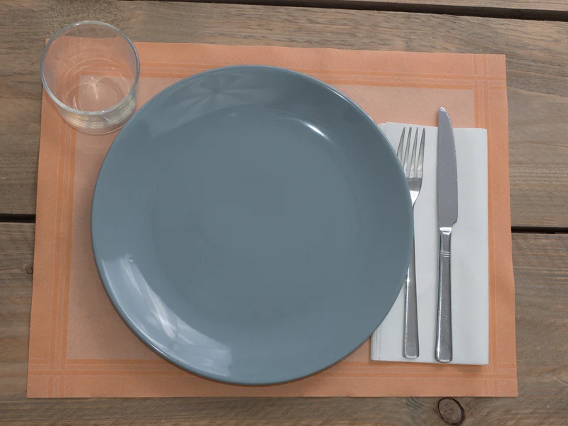 Placemats 30 x 40 Salmone, Airlaid doos a 1.000 Stuks.