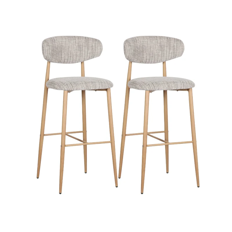 Japandi Barhocker - Set Von 2 - Stilvoll & Komfortabel - Okura