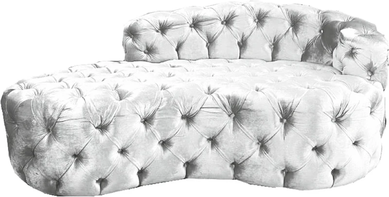 Casa Padrino Luxus Chesterfield Samt Chaiselongue - Verschieden Farben - Wohnzimmer Möbel - Chesterfield Möbel