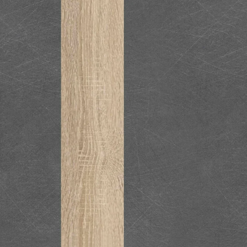Wandboard GALACTIQUE 184 cm Optik Beton grau / Sonoma Eiche