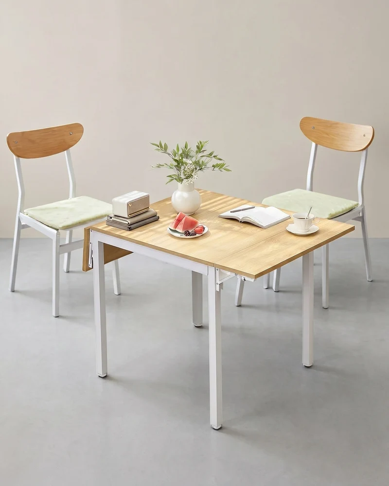 Ausziehbarer Esstisch – Klappbares Design – 78 x 120 cm – Industriestil