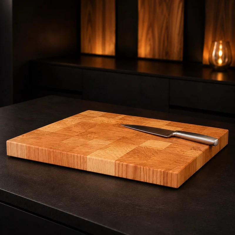 Larch End Grain Cutting Board
