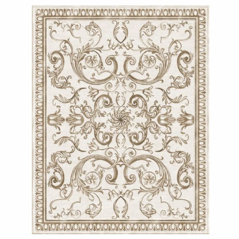 Casa Padrino Luxus Barock Wollteppich Beige - Verschiedene Größen