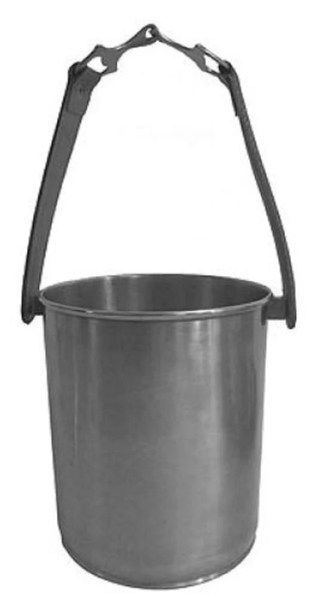 Casa Padrino Luxus Messing Weinkühler Silber Ø 20 x H. 22 cm - Hotel & Restaurant Accessoires