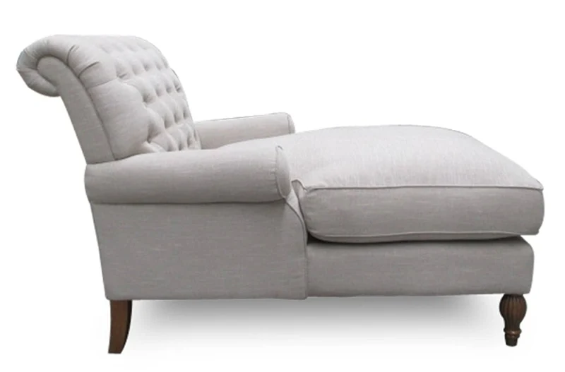 Casa Padrino Chesterfield Lounge Sessel Naturfarben 93 x 149 x H. 94 cm - Luxus Wohnzimmer Relax Sessel