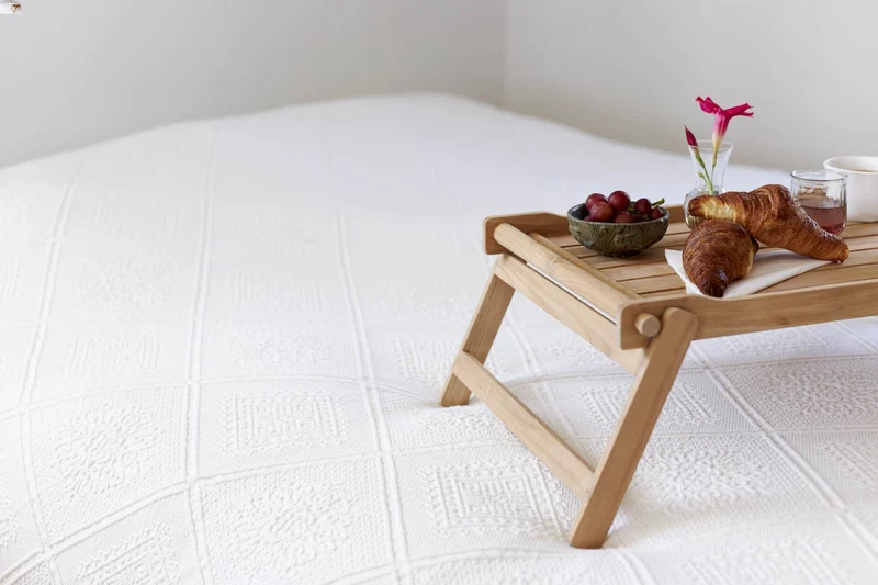 Bett-Tablett Frühstückstablett Serviertablett aus Teak