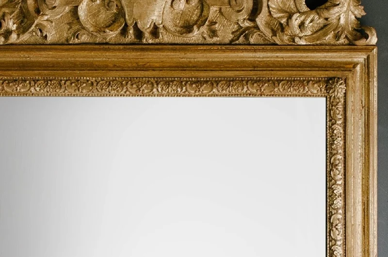 Casa Padrino Barock Spiegel Gold 93 x H. 207 cm - Prunkvoller handgefertigter Wandspiegel mit wunderschönen Verzierungen