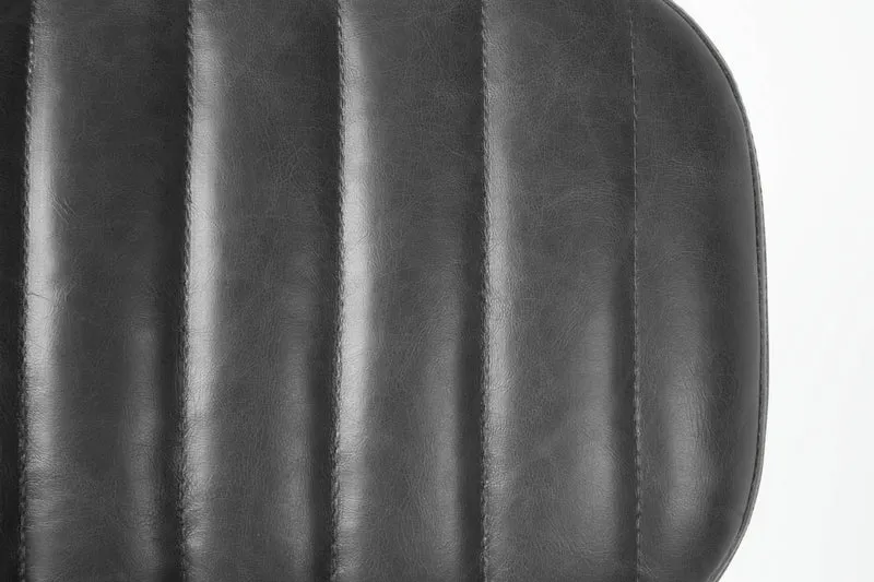 Stuhl Esszimmerstuhl JAKE WORN BLACK Kunstleder schwarz