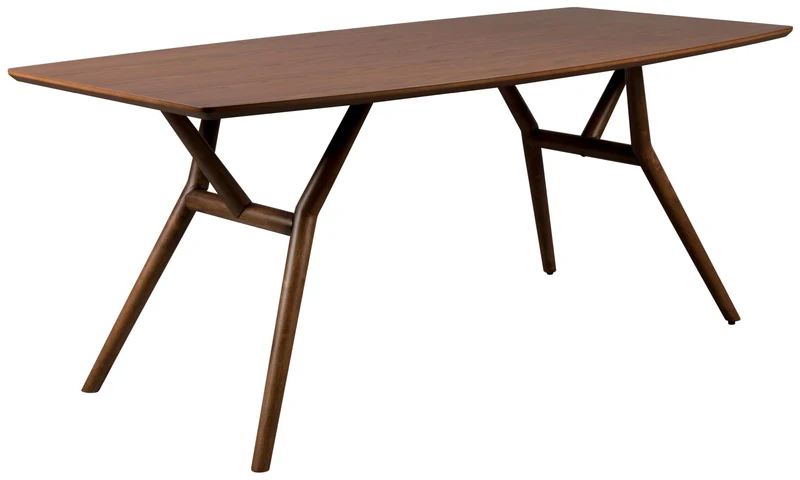 Esstisch MALAYA 180 x 90 cm von DutchBone mit Walnuss Furnier