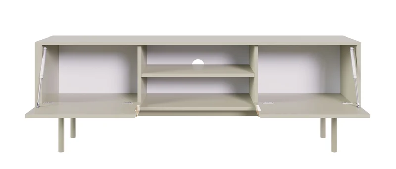 Viviaro TV-Schrank mit zwei Türen und Nischen, 154 cm, Kaschmir