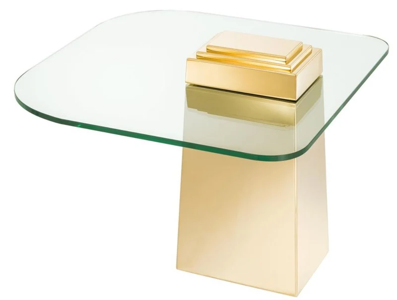 Casa Padrino Luxus Beistelltisch Gold 65 x 65 x H. 51 cm - Luxus Qualität