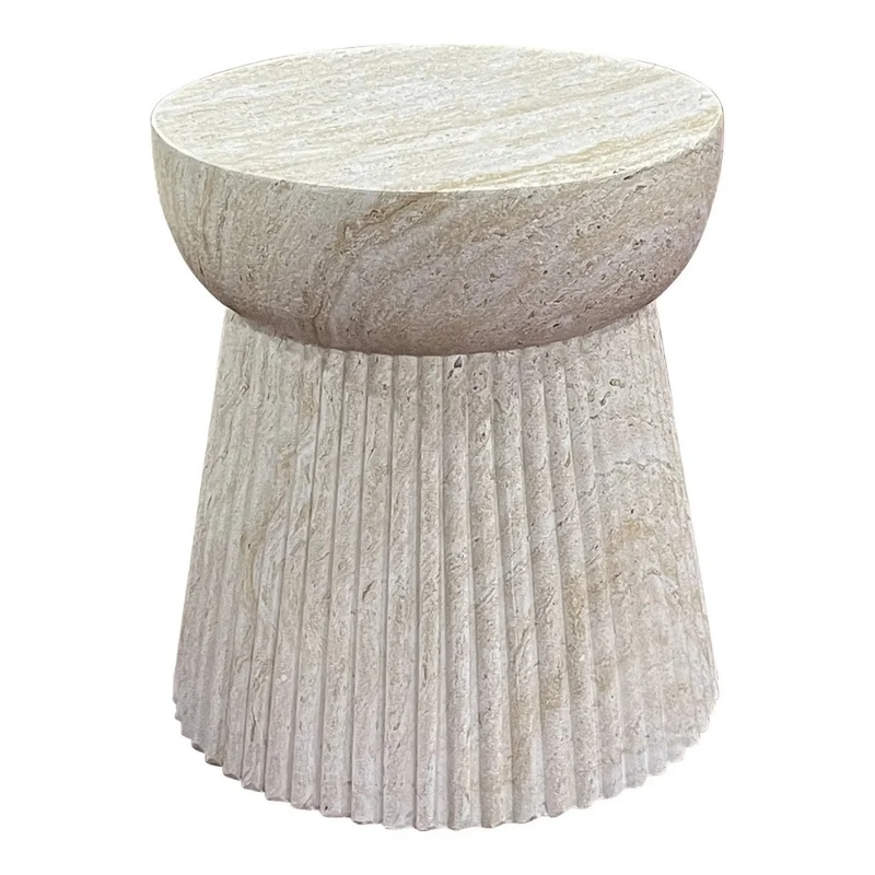 Design Beistelltisch FIBRA 45cm Fieberglass Outdoor Betonoptik