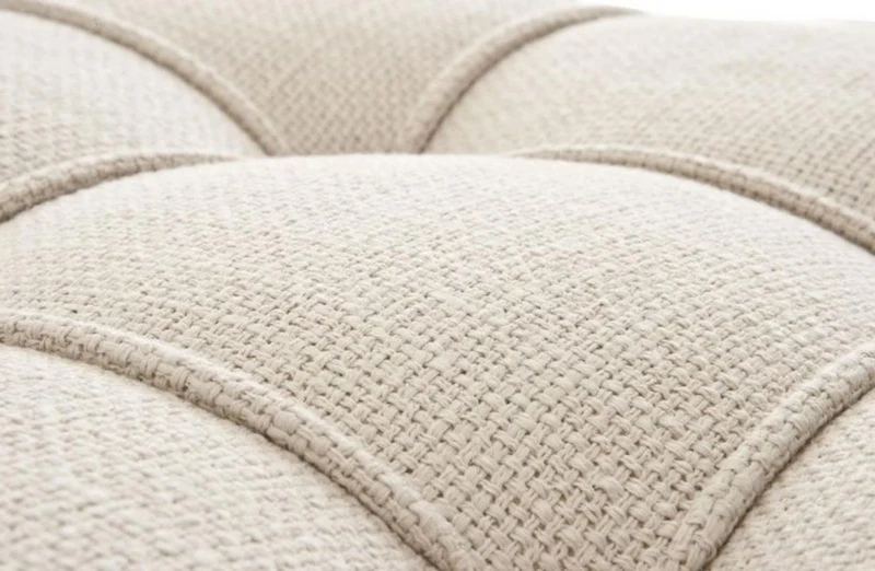 Casa Padrino Luxus Sitz Hocker Panama Natural 59 x 45,5 x H. 50,5 cm - Designer Hotel Hocker
