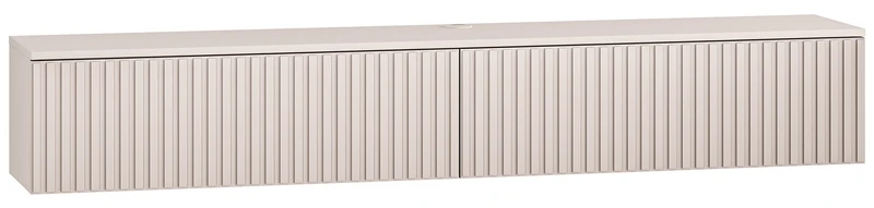 Hängender TV-Schrank Caletto mit zwei Klappen, 180 cm, Kaschmirfarben
