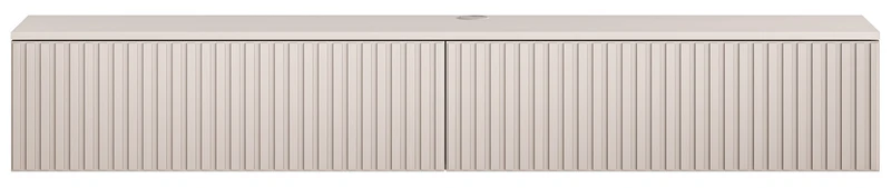 Hängender TV-Schrank Caletto mit zwei Klappen, 180 cm, Kaschmirfarben