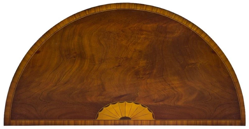 Casa Padrino Luxus Jugendstil Kommode Dunkelbraun / Hellbraun 115 x 59 x H. 86 cm - Halbrunde Mahagoni Kommode mit Schublade und 2 Türen - Jugendstil Möbel