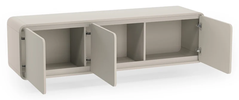 Hängender dreitüriger TV-Schrank Lummo 156 cm Kaschmir
