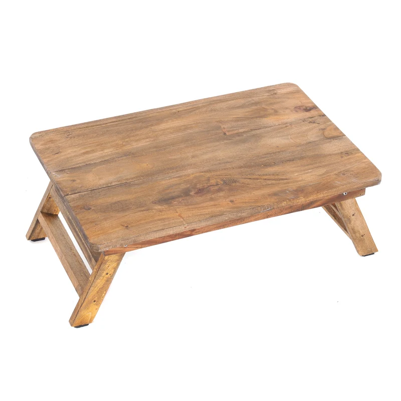 TABLETTTISCH "FOLD" | Mahagoni, 60x40 cm | Frühstückstablett | Farbe: 01 natur-vintage