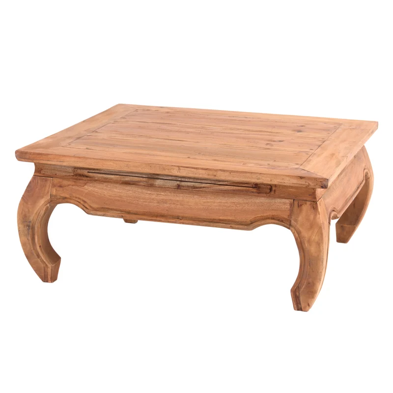 OPIUMTISCH "EAST 80" | 80x80x36 cm, Mahagoni | Beistelltisch | Farbe: 08 honigfarben gewachst