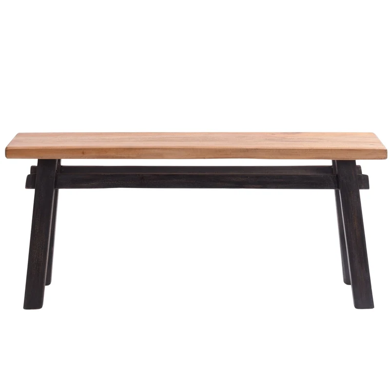 SITZBANK "EAST" | Mahagoni, 118x53x27,5cm (BxHxT) | Holzbank | Farbe: 04 schwarz-natur