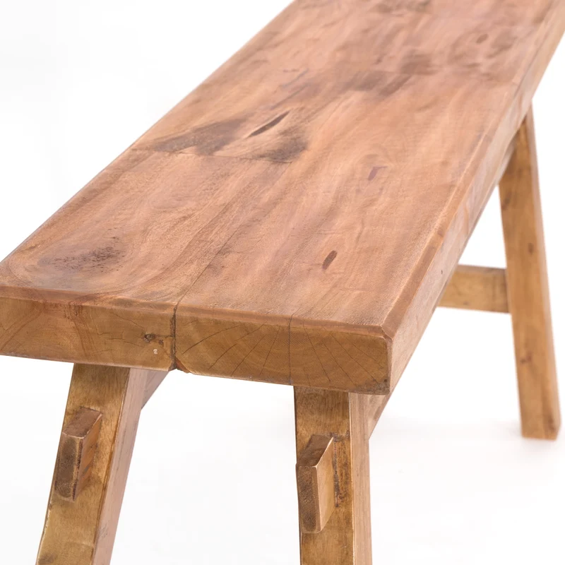 SITZBANK "EAST" | Mahagoni, 118x53x27,5cm (BxHxT) | Holzbank | Farbe: 01 natur-vintage