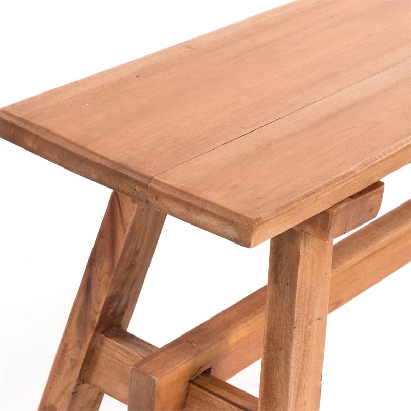 HOLZBANK "ANZIO" | Mahagoni, 90x39x26 cm (HxBxT) | Faltbank | Farbe: 08 honigfarben gewachst