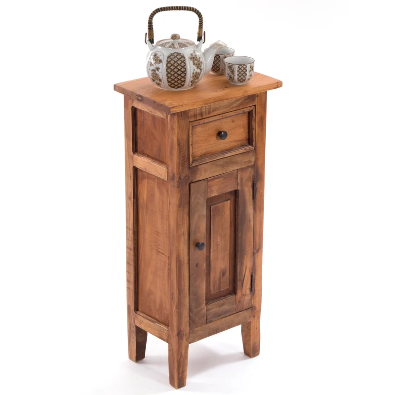FLURSCHRANK "PLANT 80" | 80x36 cm (HxB) Mahagoni | Telefontisch | Farbe: 08 honigfarben gewachst