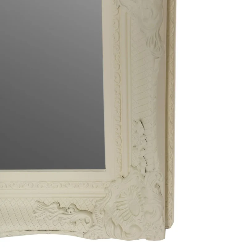 Barock Spiegel DORO antik-weiss 78x68cm Wandspiegel Holzrahmen