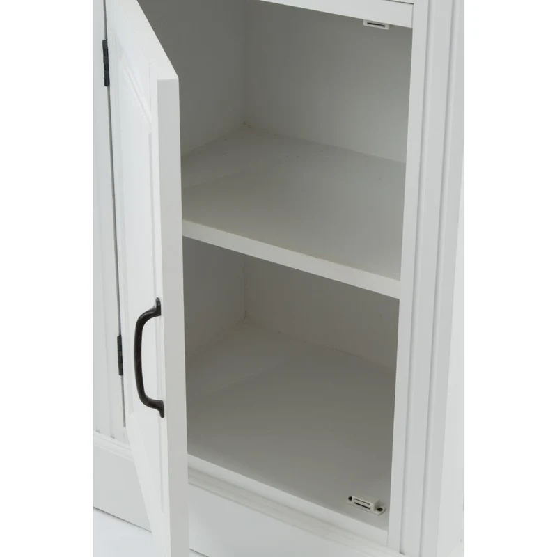 Edle Landhaus Kommode CHALET 130cm weiss-braun Highboard