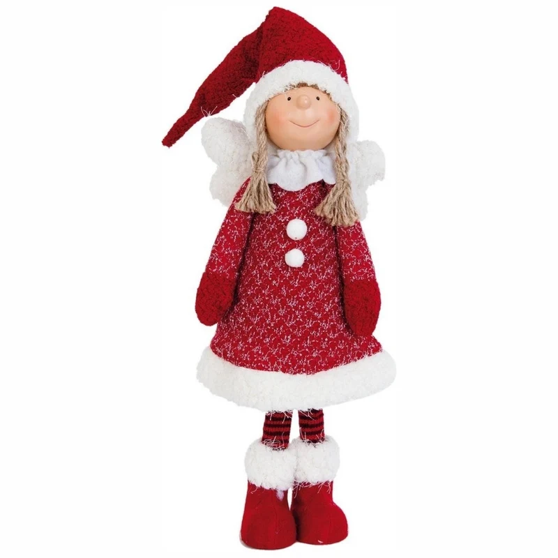 Clayre & Eef POP Engel 53cm Weihnachten Figur Dekoration Puppe