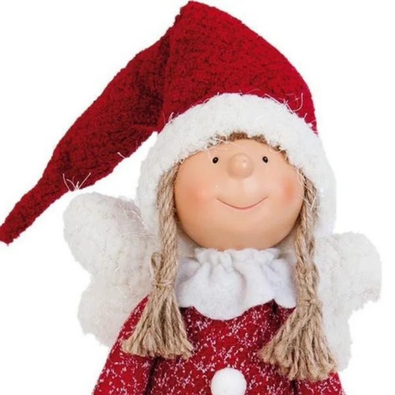 Clayre & Eef POP Engel 53cm Weihnachten Figur Dekoration Puppe