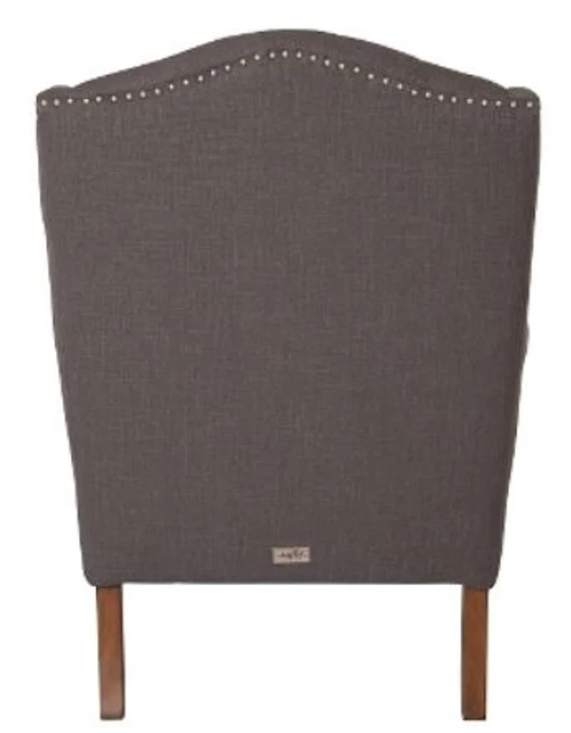 Casa Padrino Luxus Chesterfield Ohrensessel in Dunkelgrau, 87 x 89 x H. 109 cm, Wohnzimmermöbel mit klassischem Design
