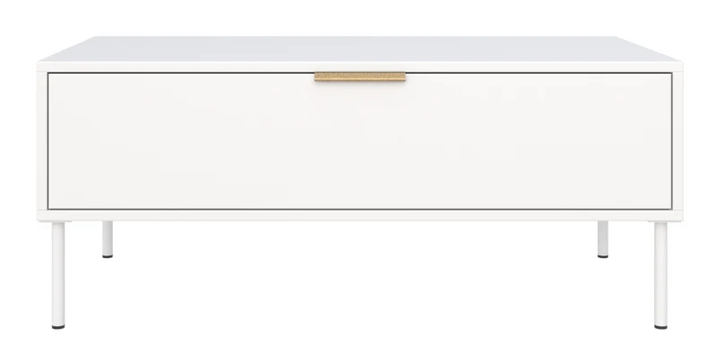 Couchtisch Vena mit Schublade 100x50 cm weiß