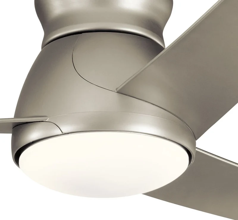 Casa Padrino Luxus Deckenventilator Silber 152 x H. 29 cm - Moderner dimmbarer Ventilator mit LED Beleuchtung und Fernbedienung - Luxus Accessoires