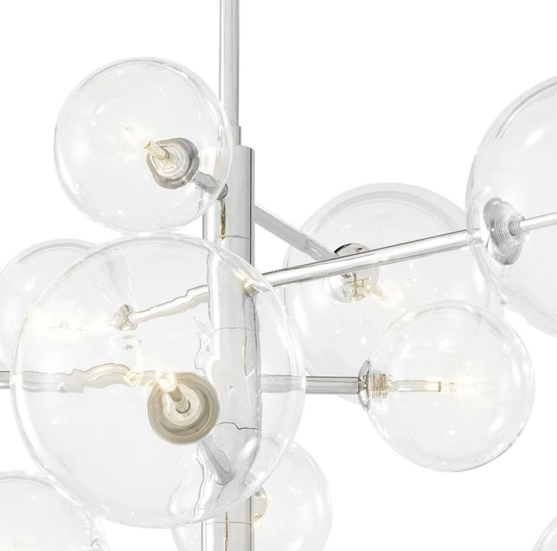 Casa Padrino Luxus Halogen Kronleuchter Silber Ø 90 x H. 53 cm - Luxus Qualität