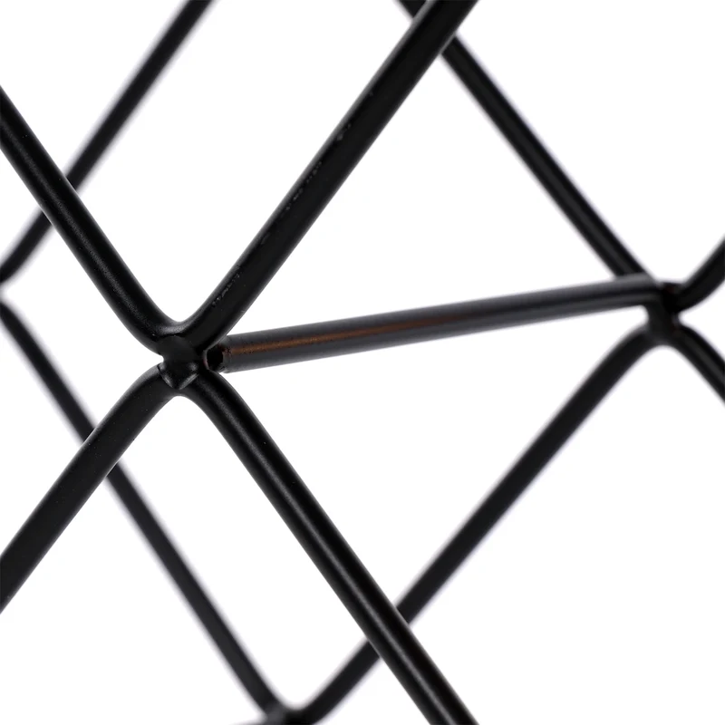 WEINFLASCHENHALTER "CUBE" | Metall, 37,5 cm | Weinregal | Farbe: schwarz