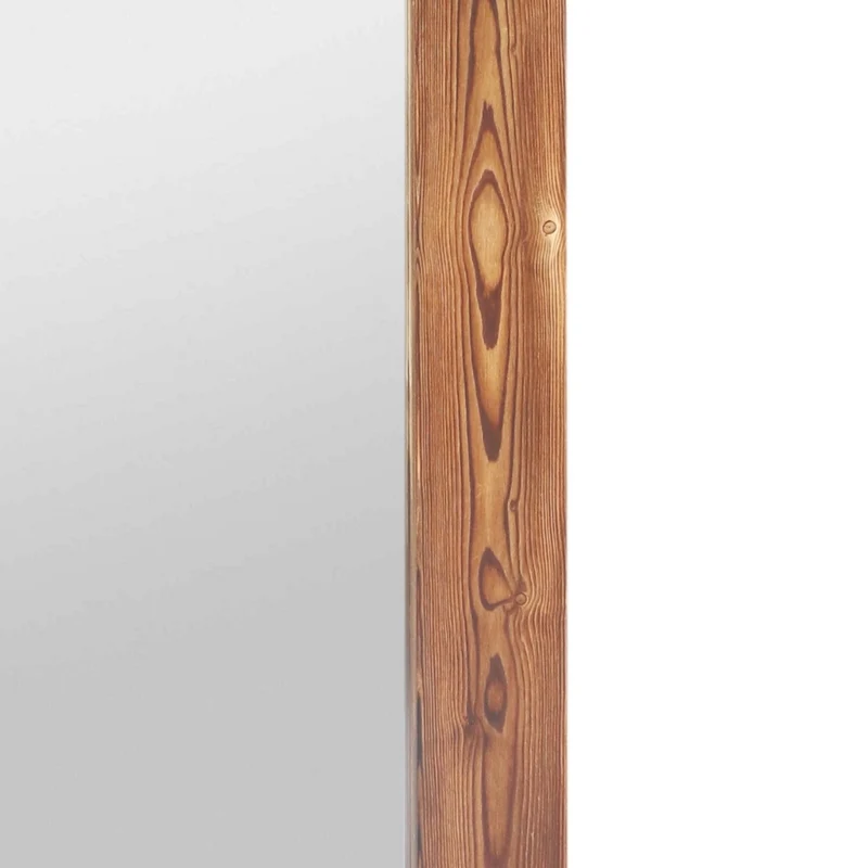 Massivholz-Spiegel HARMONY mit Ablagen 180cm Pinie geflammt