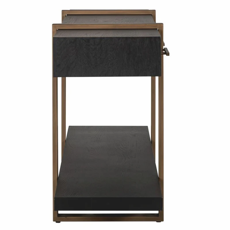 Casa Padrino Luxus Sideboard Schwarz / Antik Messing 180 cm - Luxus Möbel