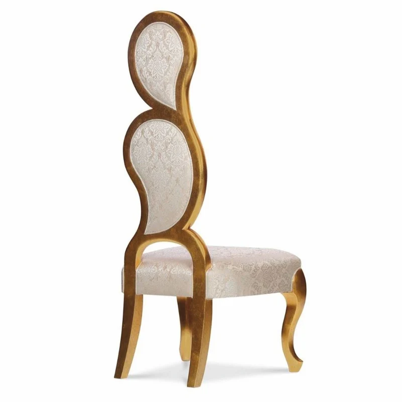 Casa Padrino Luxus Barock Sessel Rechte Seite Silber / Gold H. 142 cm - Barock Möbel