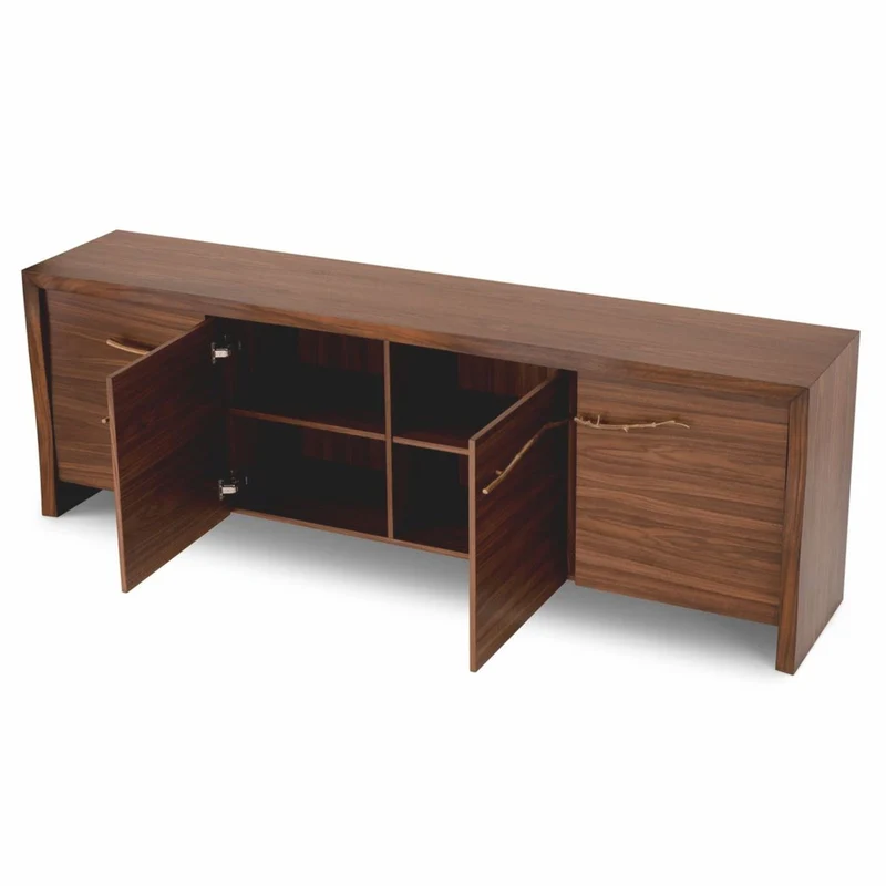 Casa Padrino Luxus Sideboard Braun / Bronze 240 cm - Wohnzimmer & Hotel Möbel