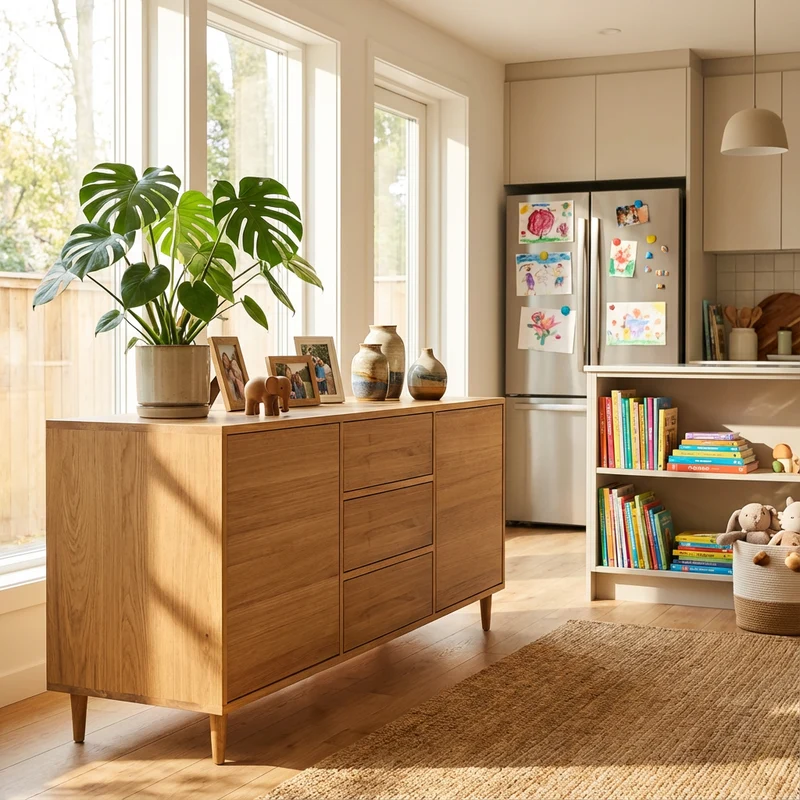 Sideboard Eiche Massiv Premium - Natur geölt 180cm