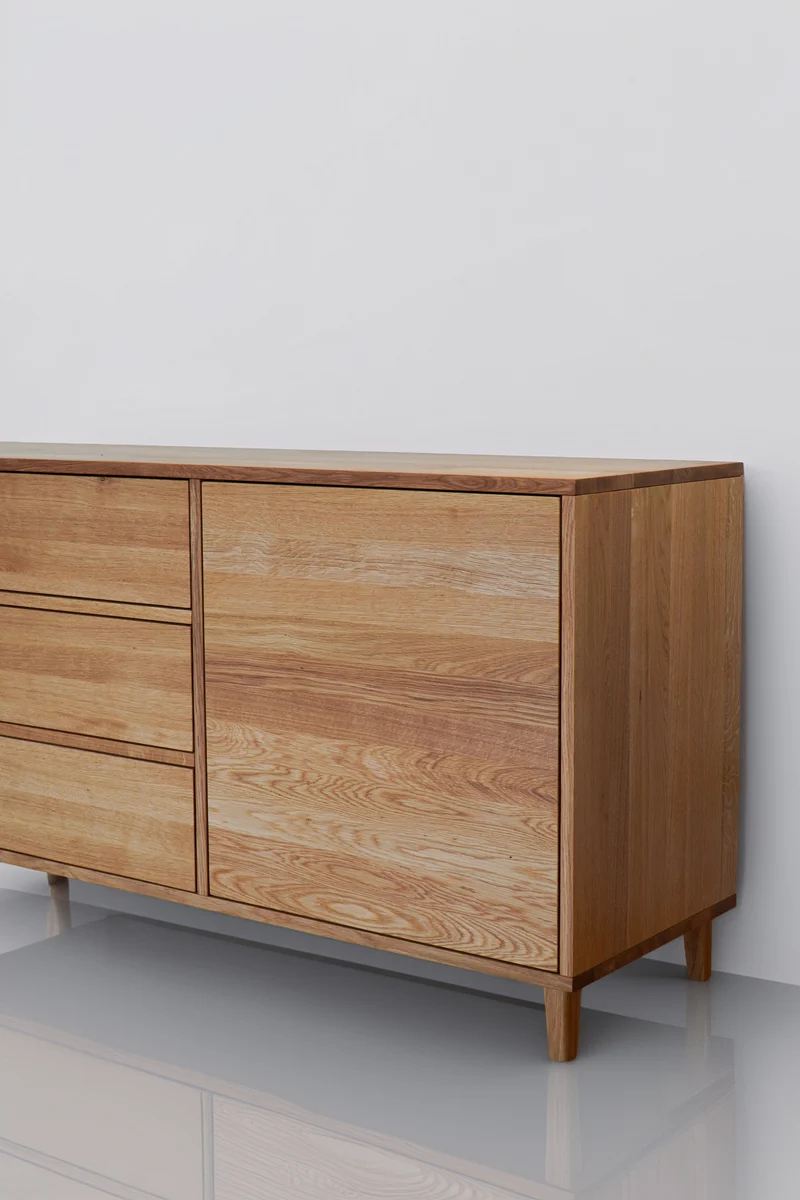 Sideboard Eiche Massiv Premium - Natur geölt 180cm