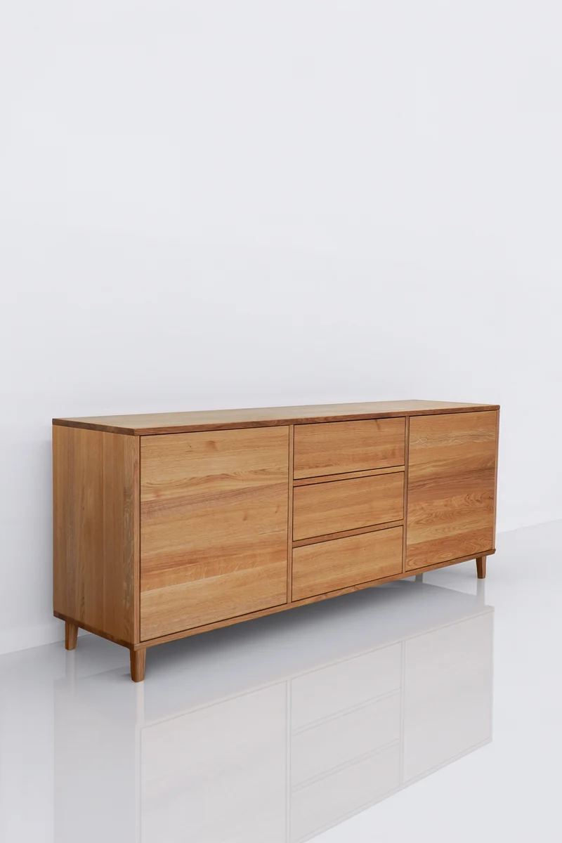 Sideboard Eiche Massiv Premium - Natur geölt 180cm