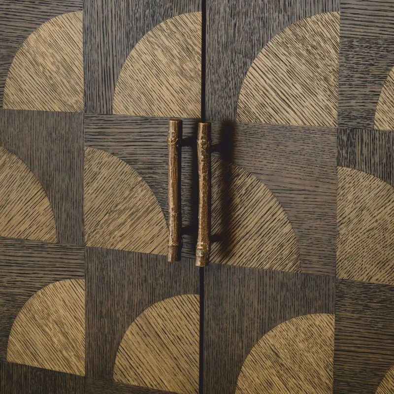 Casa Padrino Luxus Schrank mit 2 Türen Braun H. 170 cm - Luxus Möbel