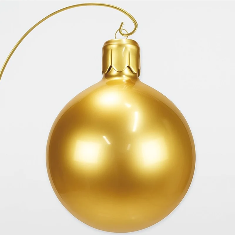 Casa Padrino XXL Deko Weihnachtsbaumkugel Gold H. 90 cm - Weihnachts Deko