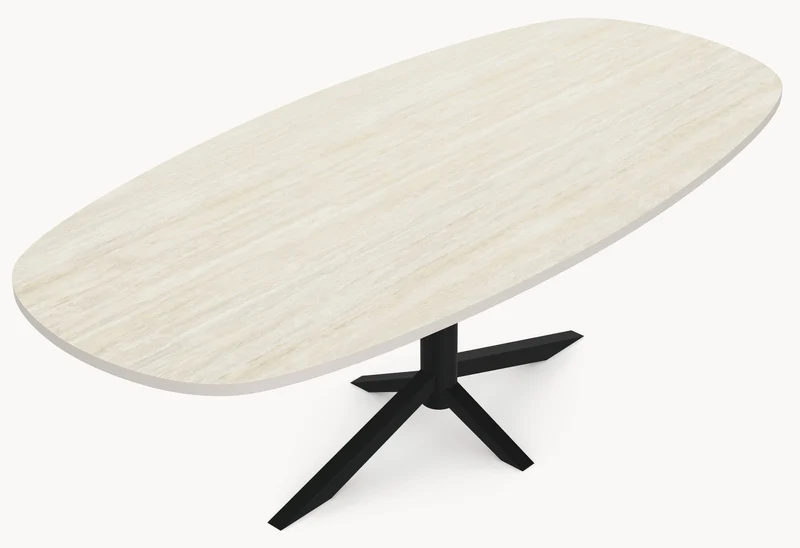 HPL eettafel Soft Moon Grey - Deens Recht - Quattro H