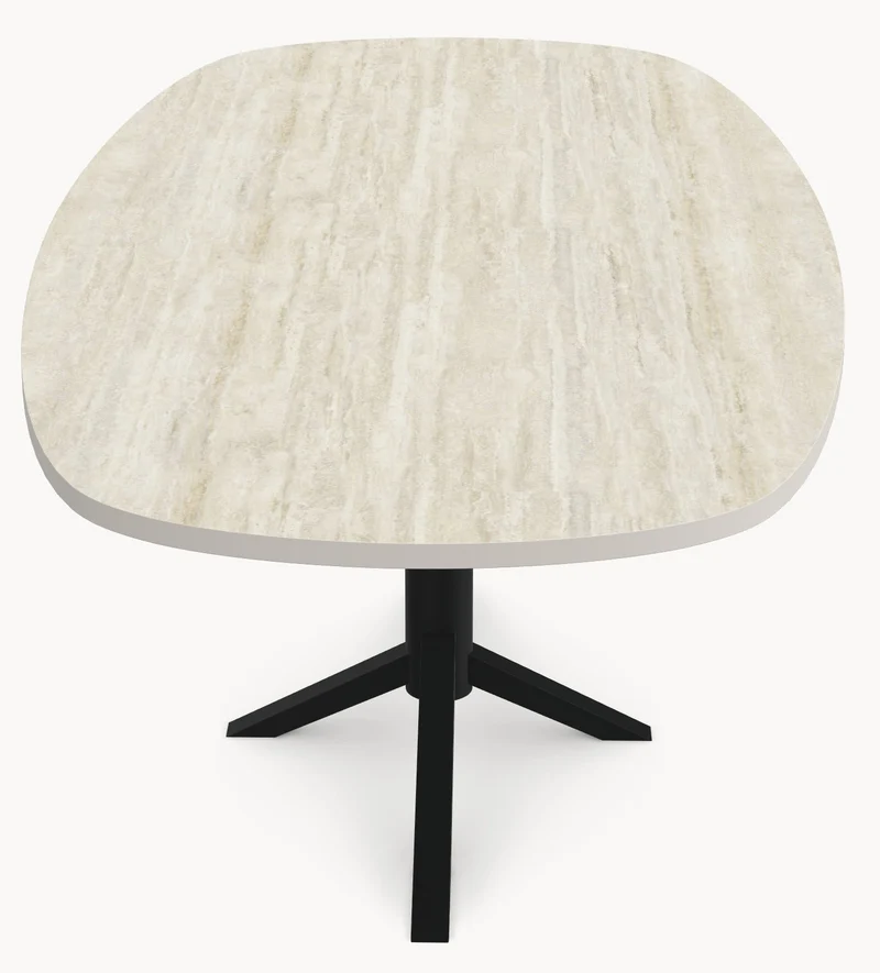 HPL eettafel Soft Moon Grey - Deens Recht - Quattro H