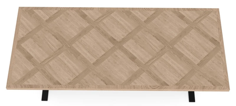 Versailles eiken visgraat eettafel - Recht - K onderstel