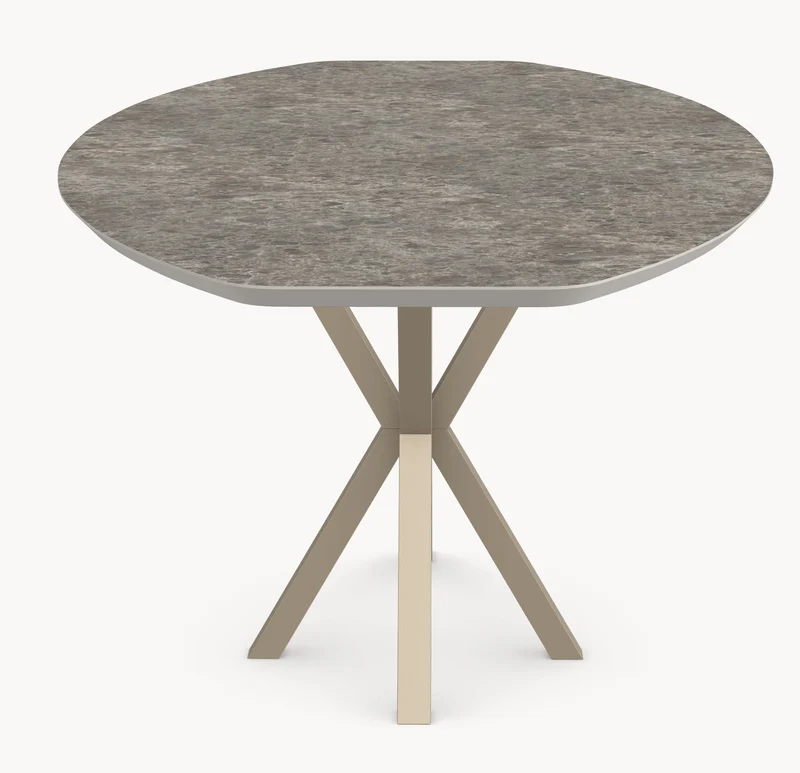 HPL eetafel Sienna Gray Marble- Half Ovaal - Comet