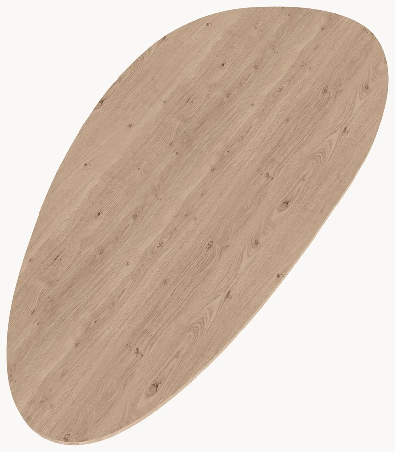 Eiken organische eetafel - Kiezel A - Matrix Thin